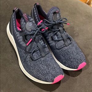 New Balance Women's Navy and Pink Athletic Shoes